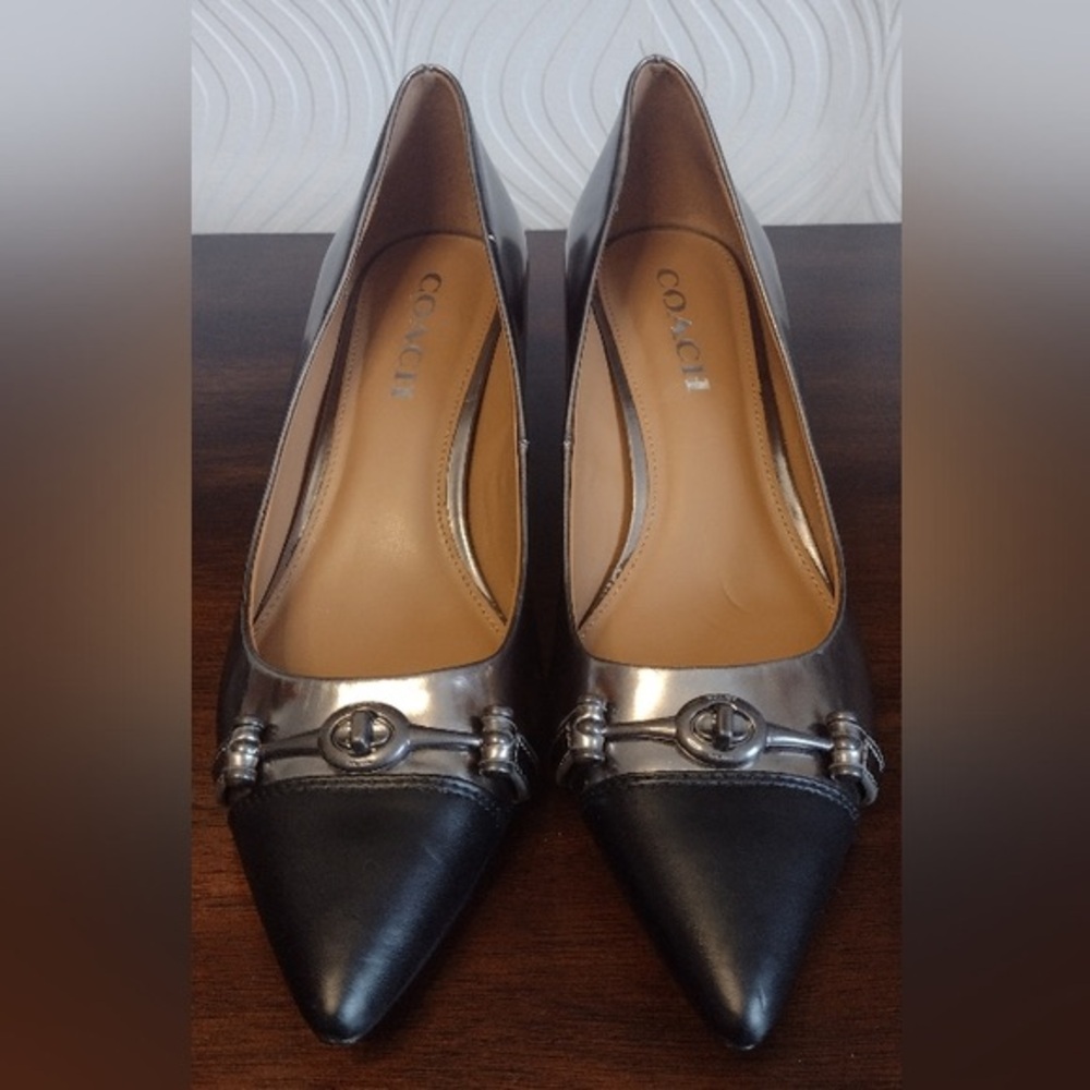 Coach Lauri Silky Leather Heels